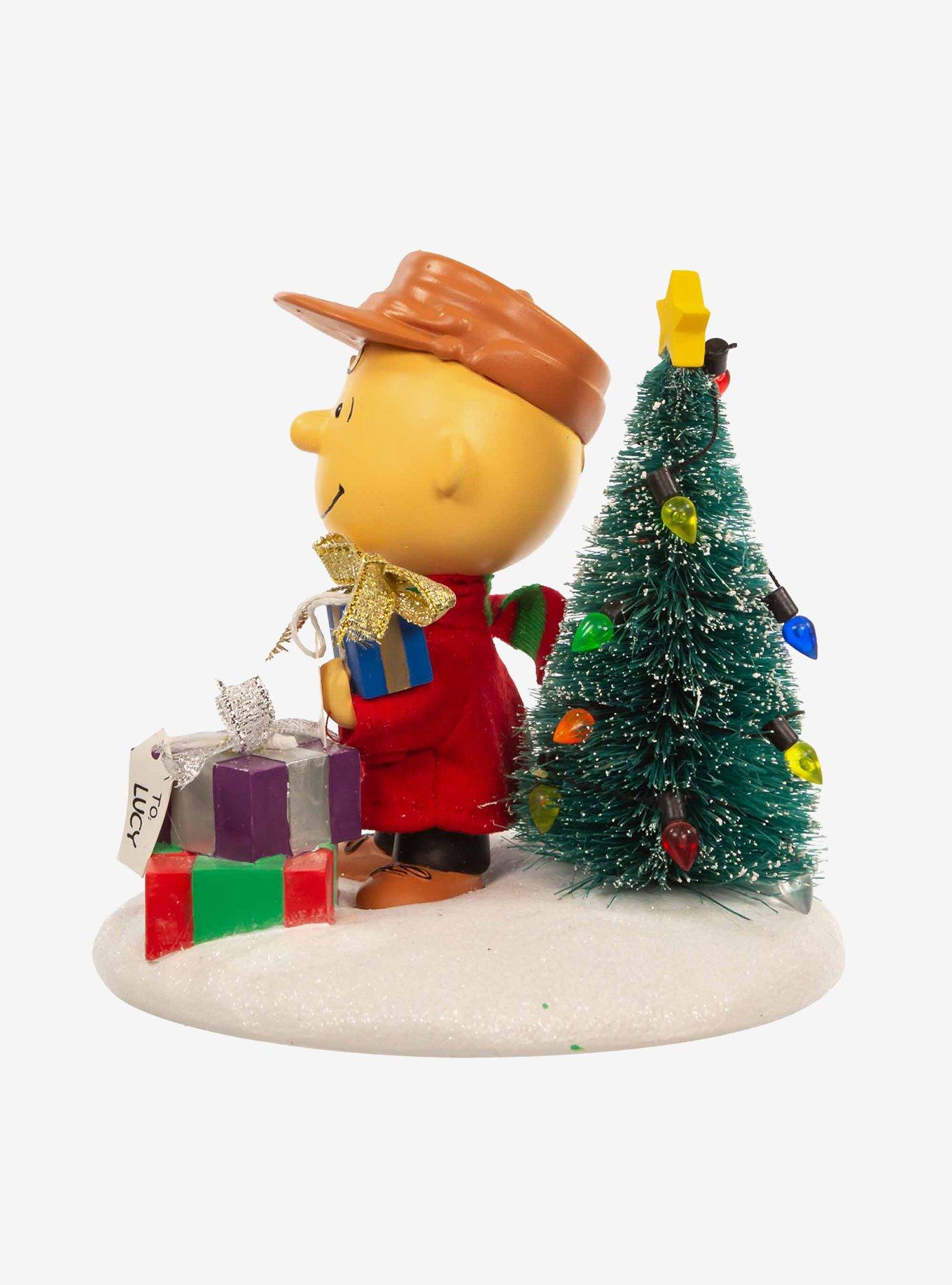 Peanuts Charlie Brown with Tree Fabric Mache Figure, , alternate