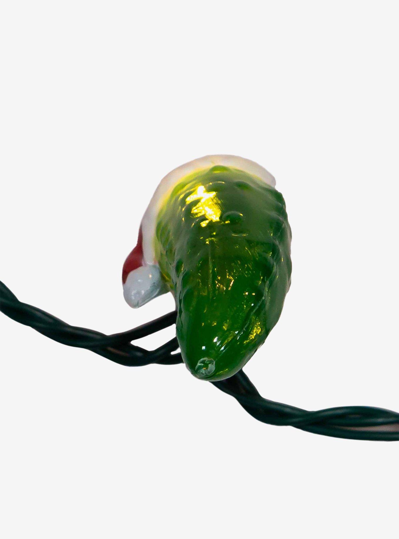 Pickle with Santa Hat Light Set, , alternate