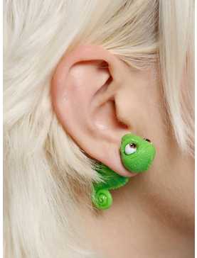 Disney Tangled Pascal Front/Back Earrings, , hi-res