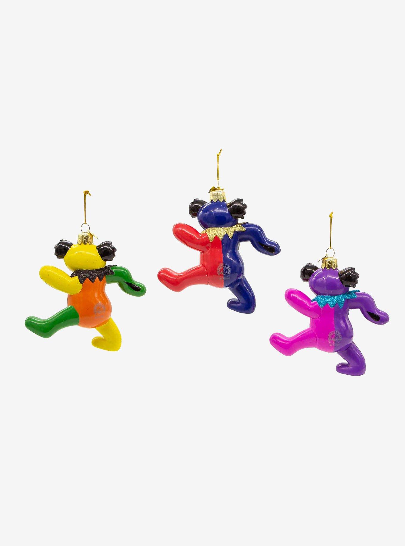 Grateful Dead Noble Gems Glass Bear Ornament Set, , alternate