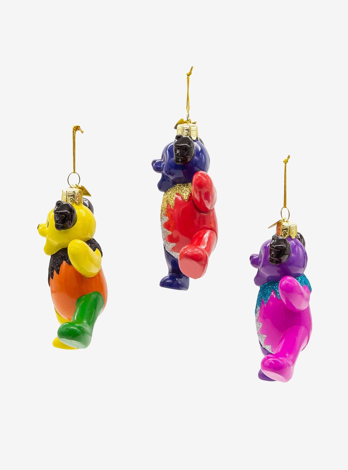 Grateful Dead Noble Gems Glass Bear Ornament Set, , alternate