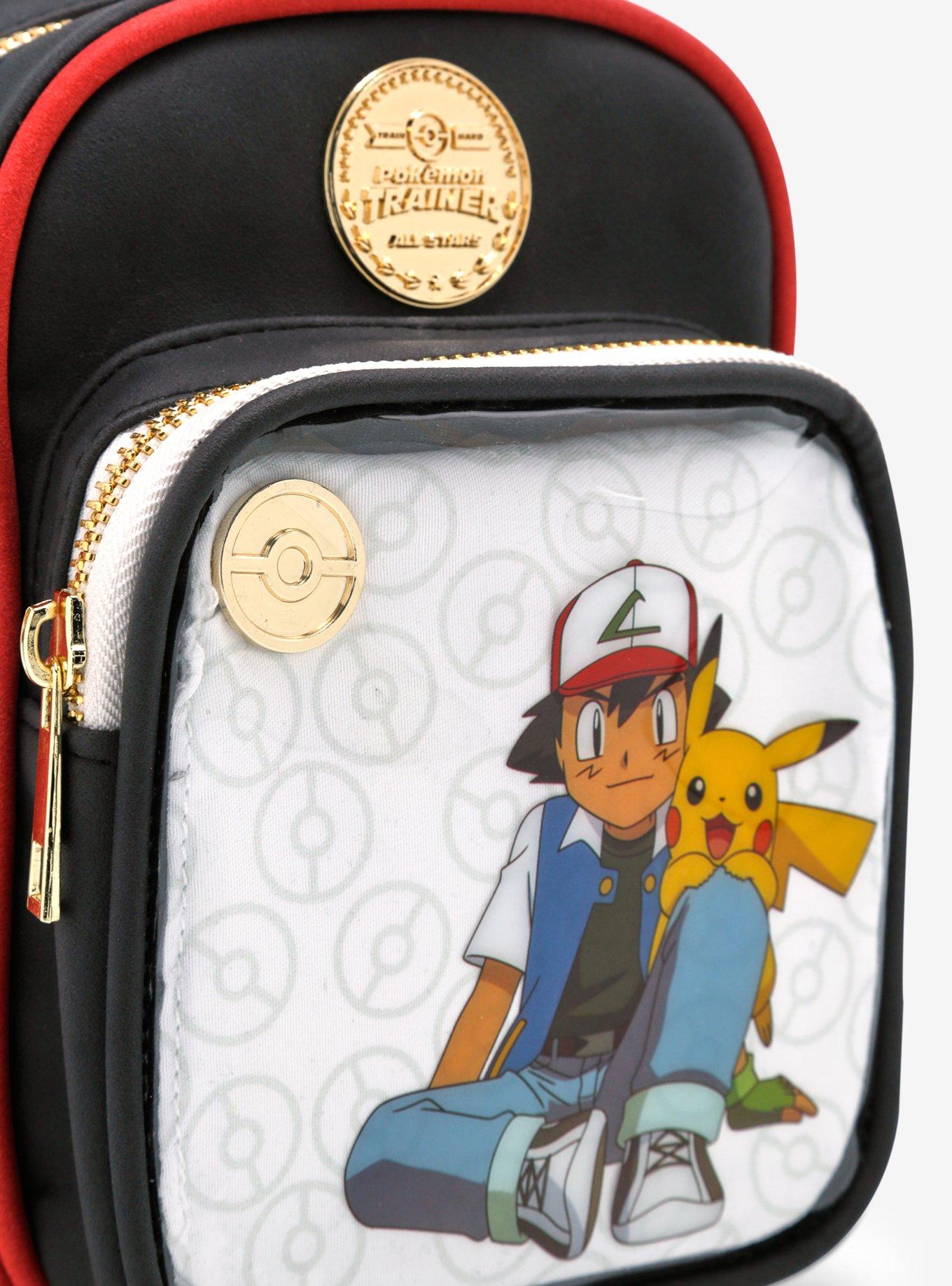 Pokémon Ash & Pikachu Pin Display Crossbody Bag - BoxLunch Exclusive, , alternate