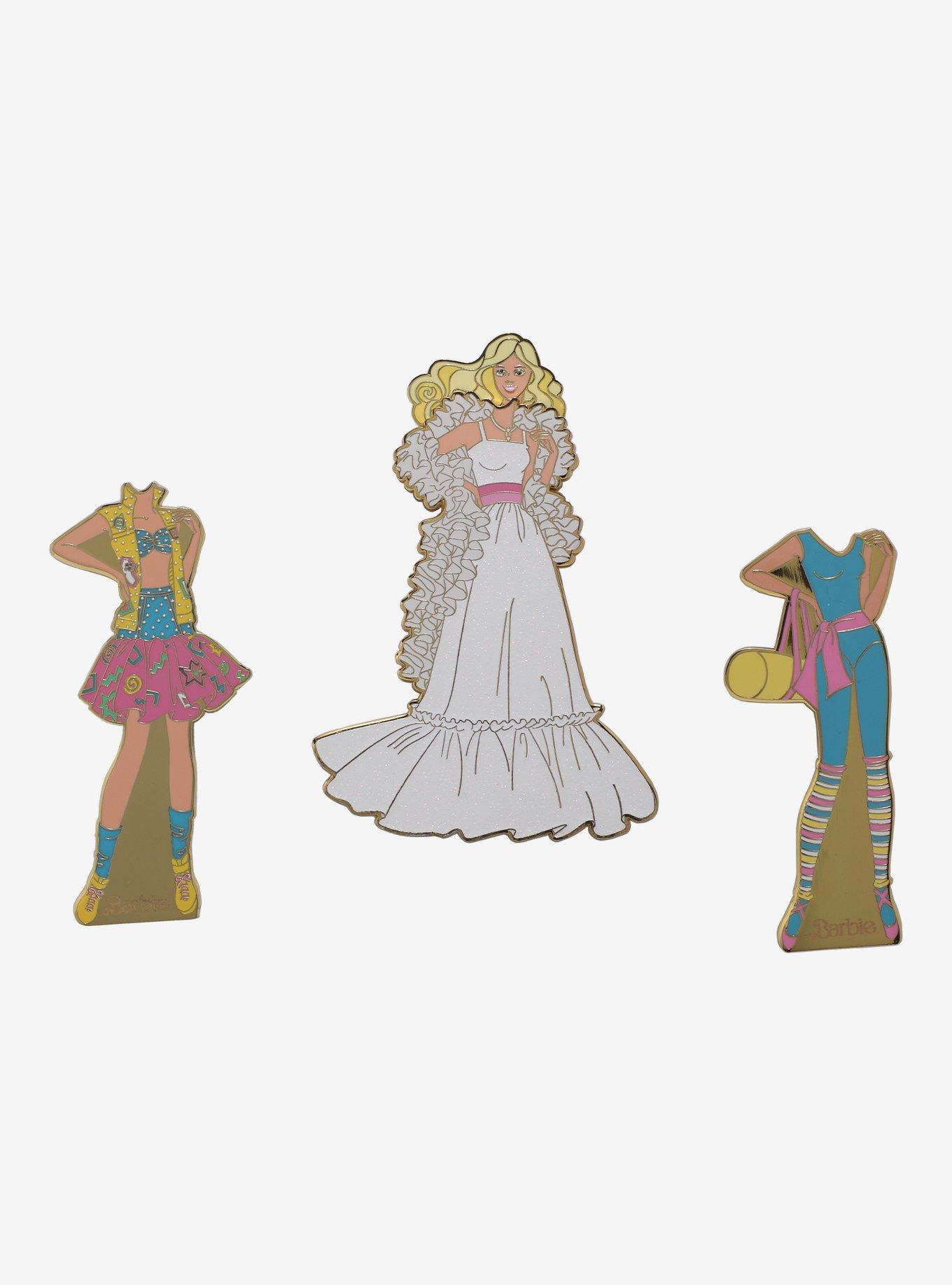 Loungefly Barbie Paper Doll 3 Inch Enamel Pin, , hi-res