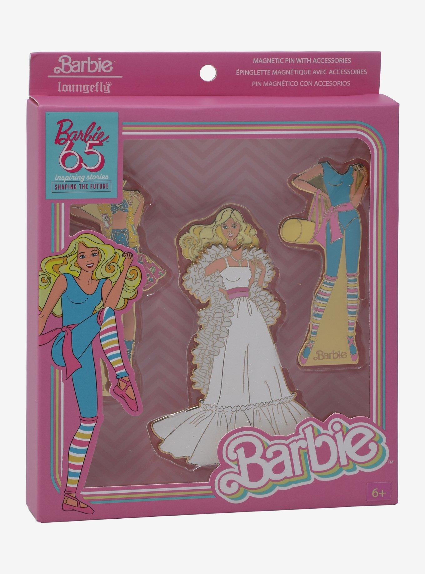Loungefly Barbie Paper Doll 3 Inch Enamel Pin, , alternate