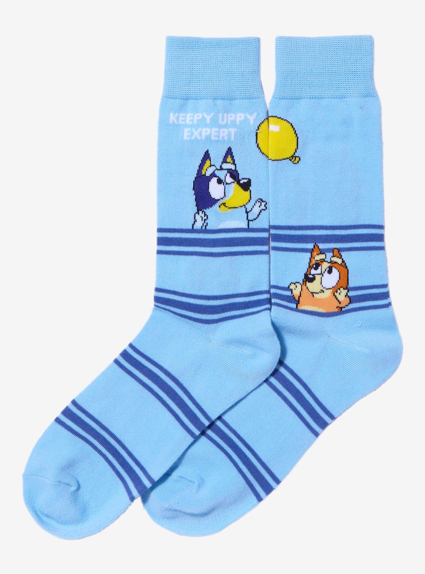 Bluey Keepy Uppy Expert Crew Socks, , alternate