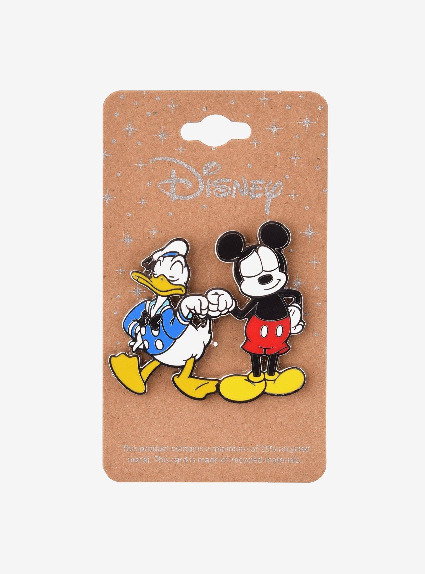 Disney Donald Duck and Mickey Mouse Enamel Pin — BoxLunch Exclusive, , alternate