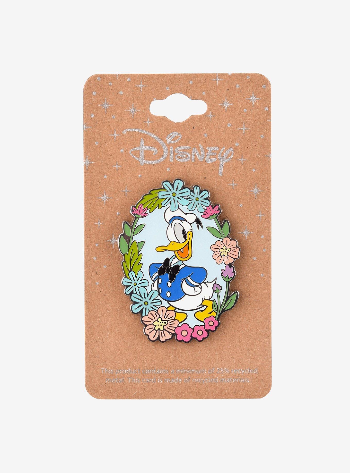 Disney Donald Duck Flower Portrait Enamel Pin — BoxLunch Exclusive