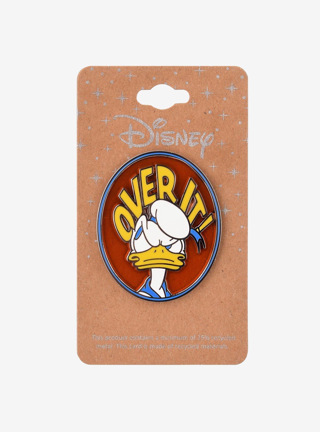 Disney Donald Duck Over It Enamel Pin — BoxLunch Exclusive, , hi-res