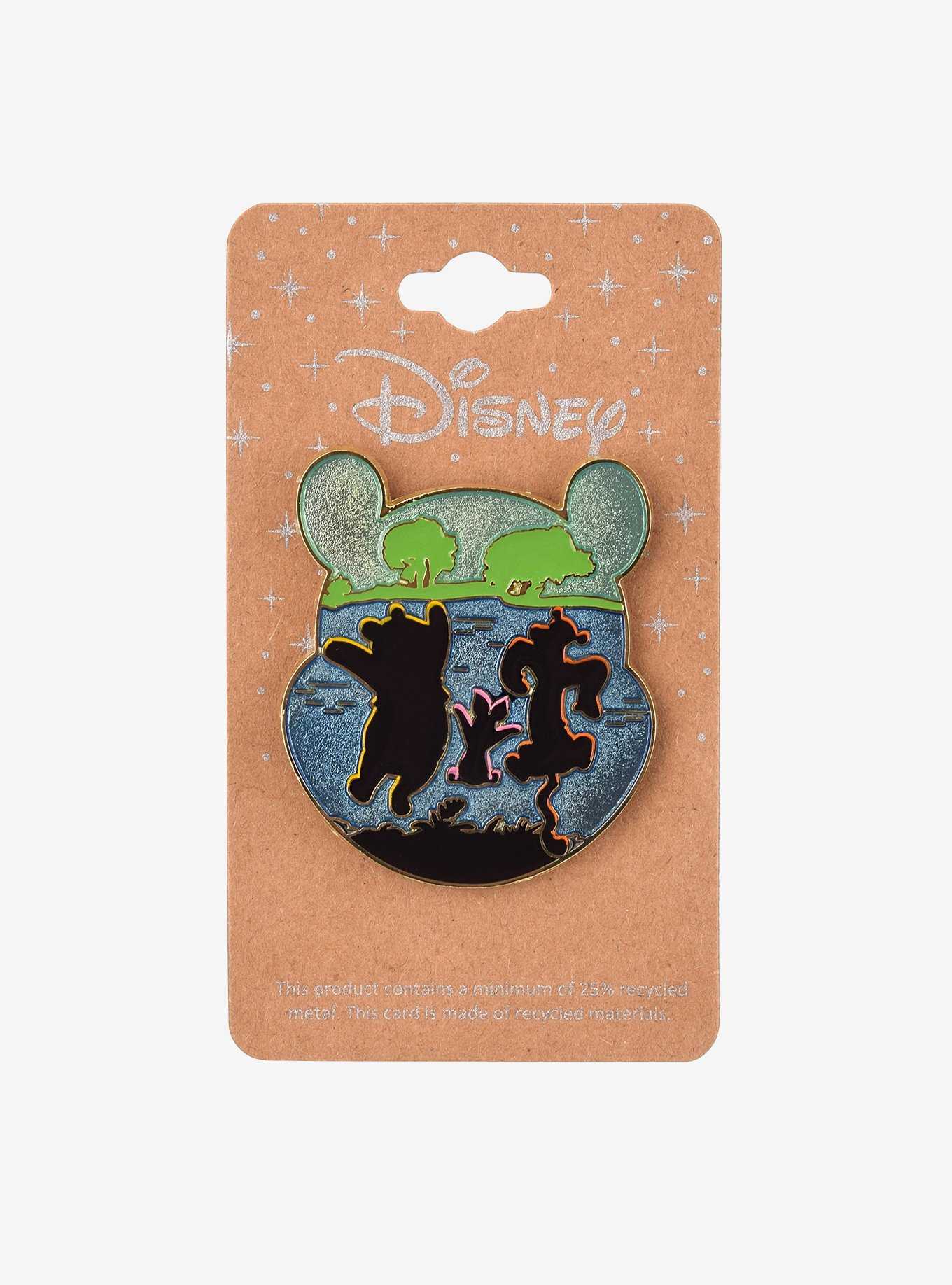 Disney Winnie the Pooh Silhouette River Enamel Pin — BoxLunch Exclusive, , hi-res