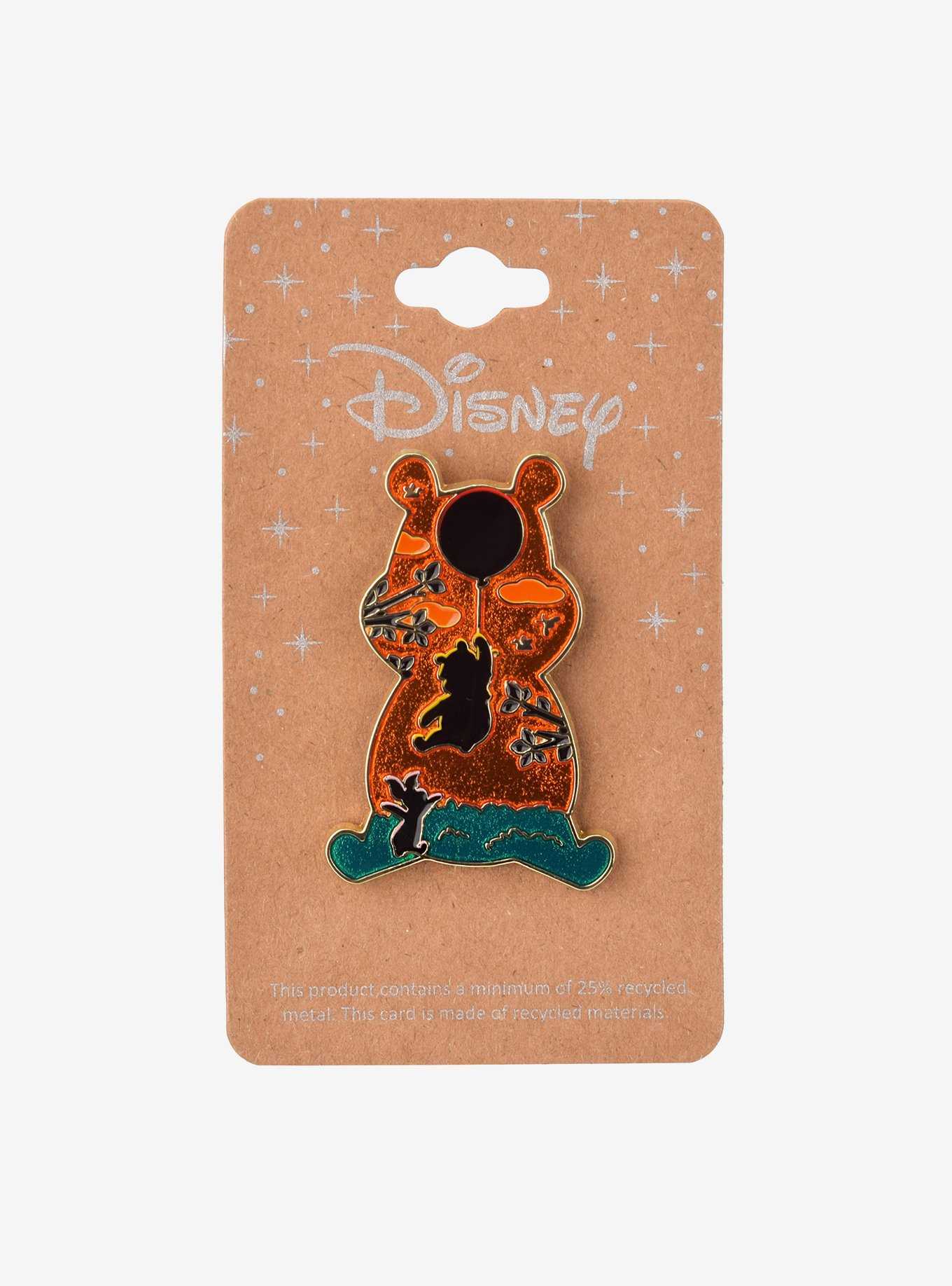 Disney Winnie the Pooh Silhouette Balloon Enamel Pin — BoxLunch Exclusive, , hi-res