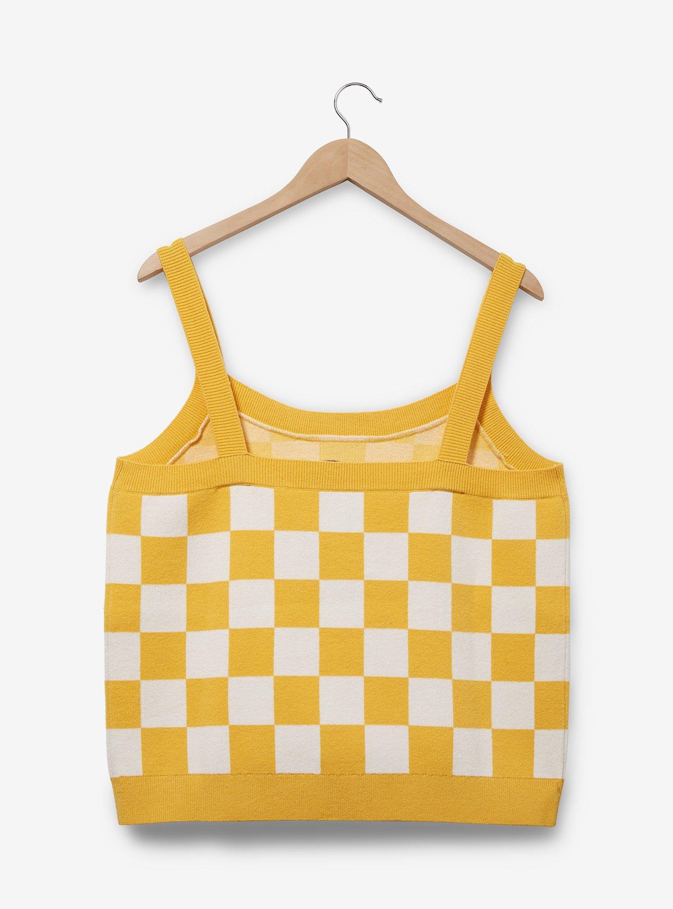 One Piece Chopper Women's Plus Size Knit Tank Top — BoxLunch Exclusive, CHECKERED, alternate