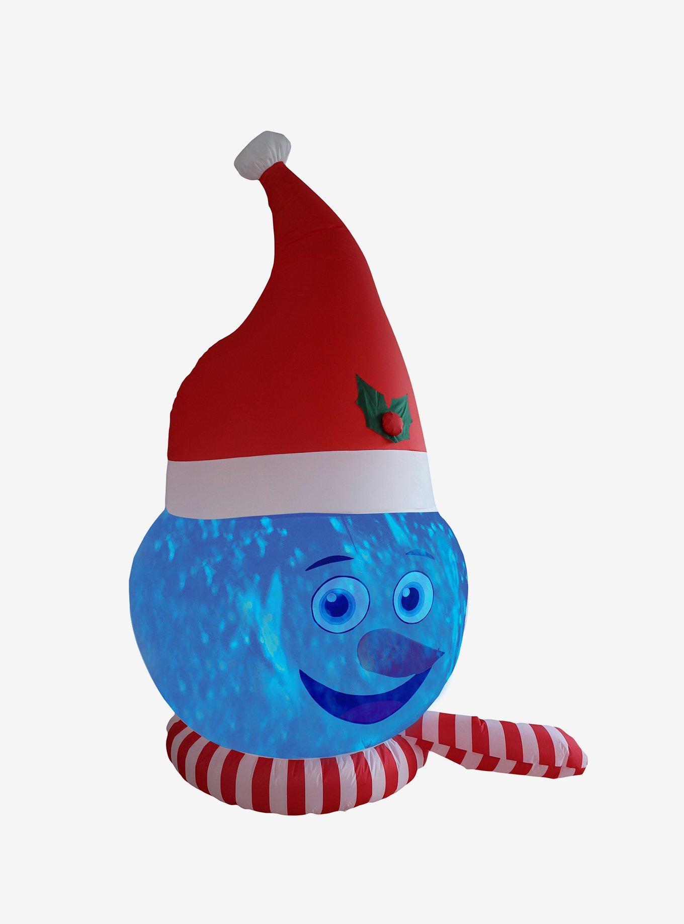 Snowman Head with Shimmer Light Inflatable Decor, , hi-res