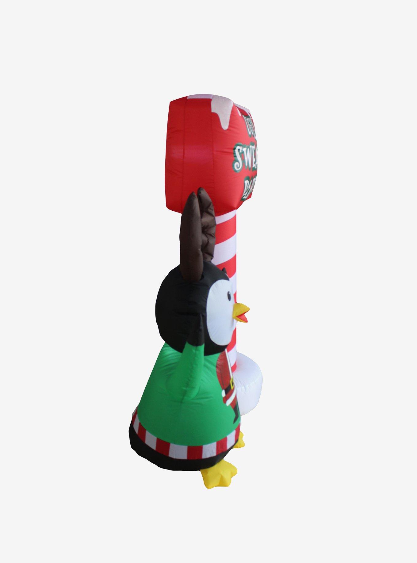 Ugly Sweater Party Penguin Inflatable Decor, , alternate