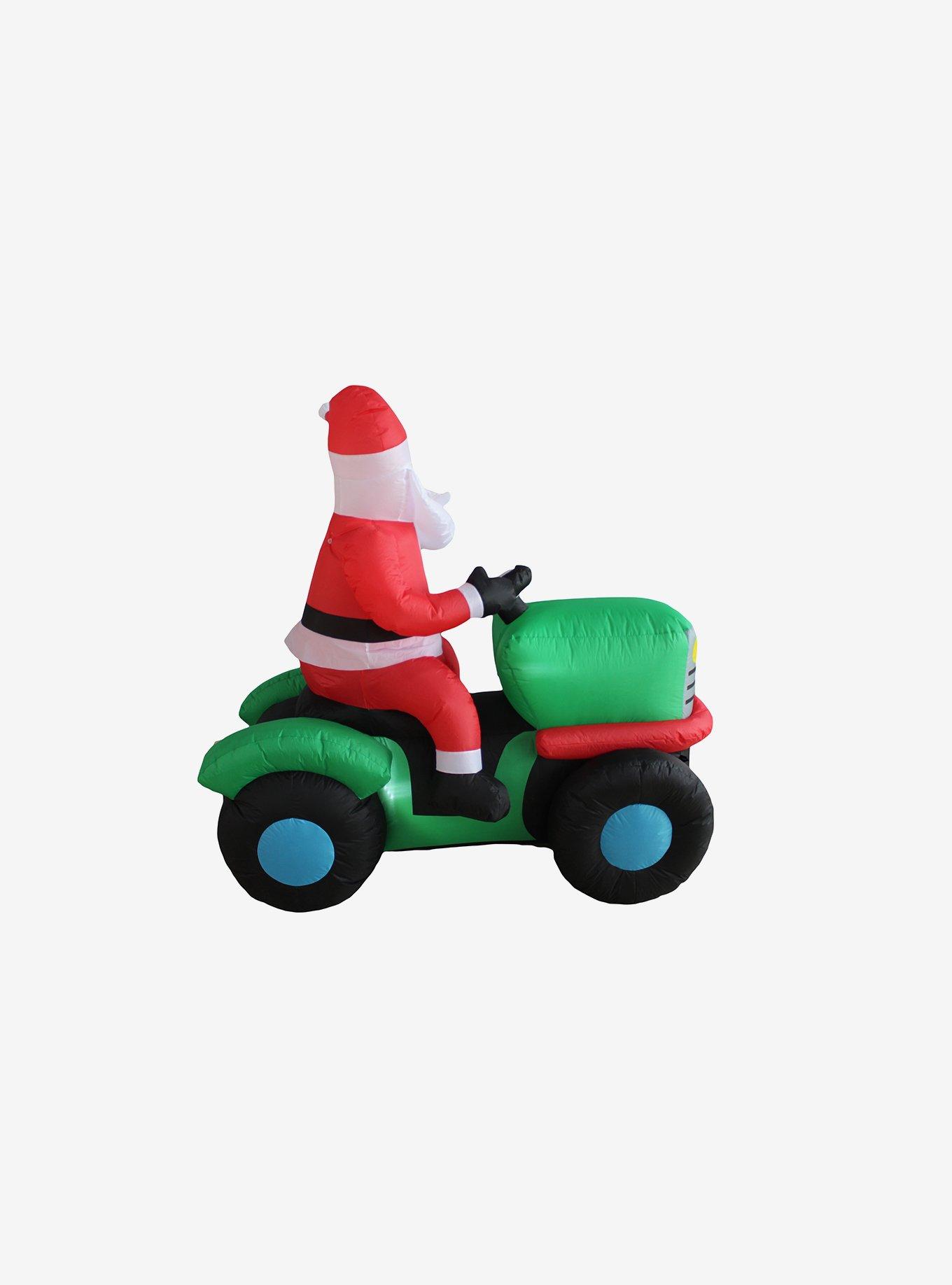 North Pole Lawn Care Santa Inflatable Decor, , alternate