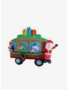 Christmas Caboose Inflatable Decor, , hi-res