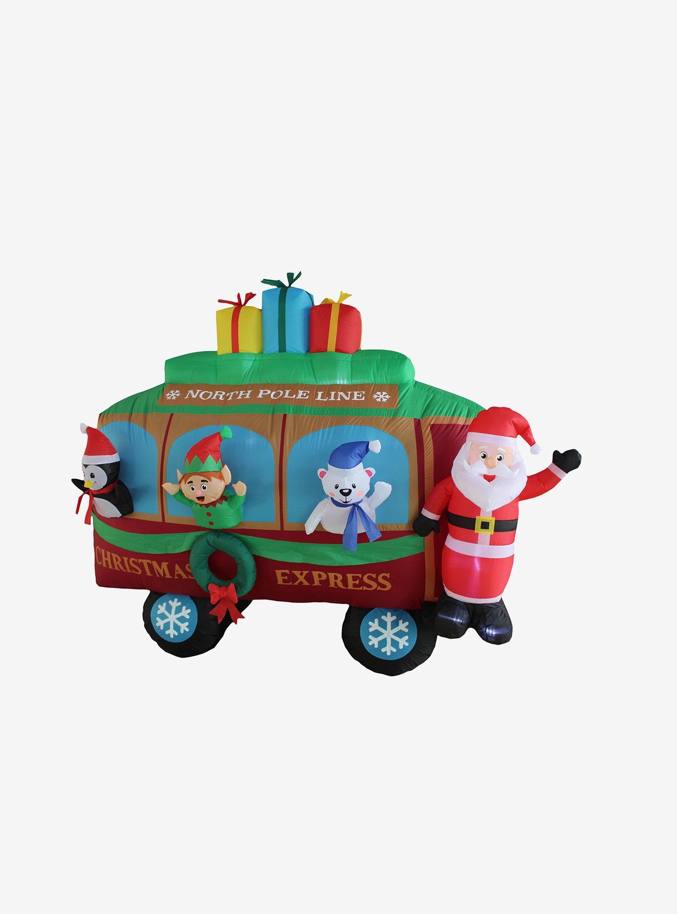 Christmas Caboose Inflatable Decor, , hi-res