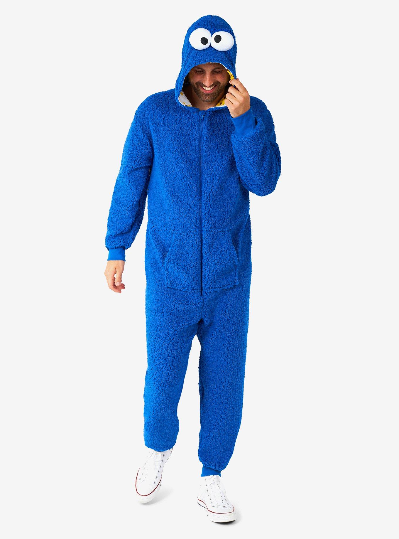 Sesame Street Cookie Monster Onesie, BLUE, alternate