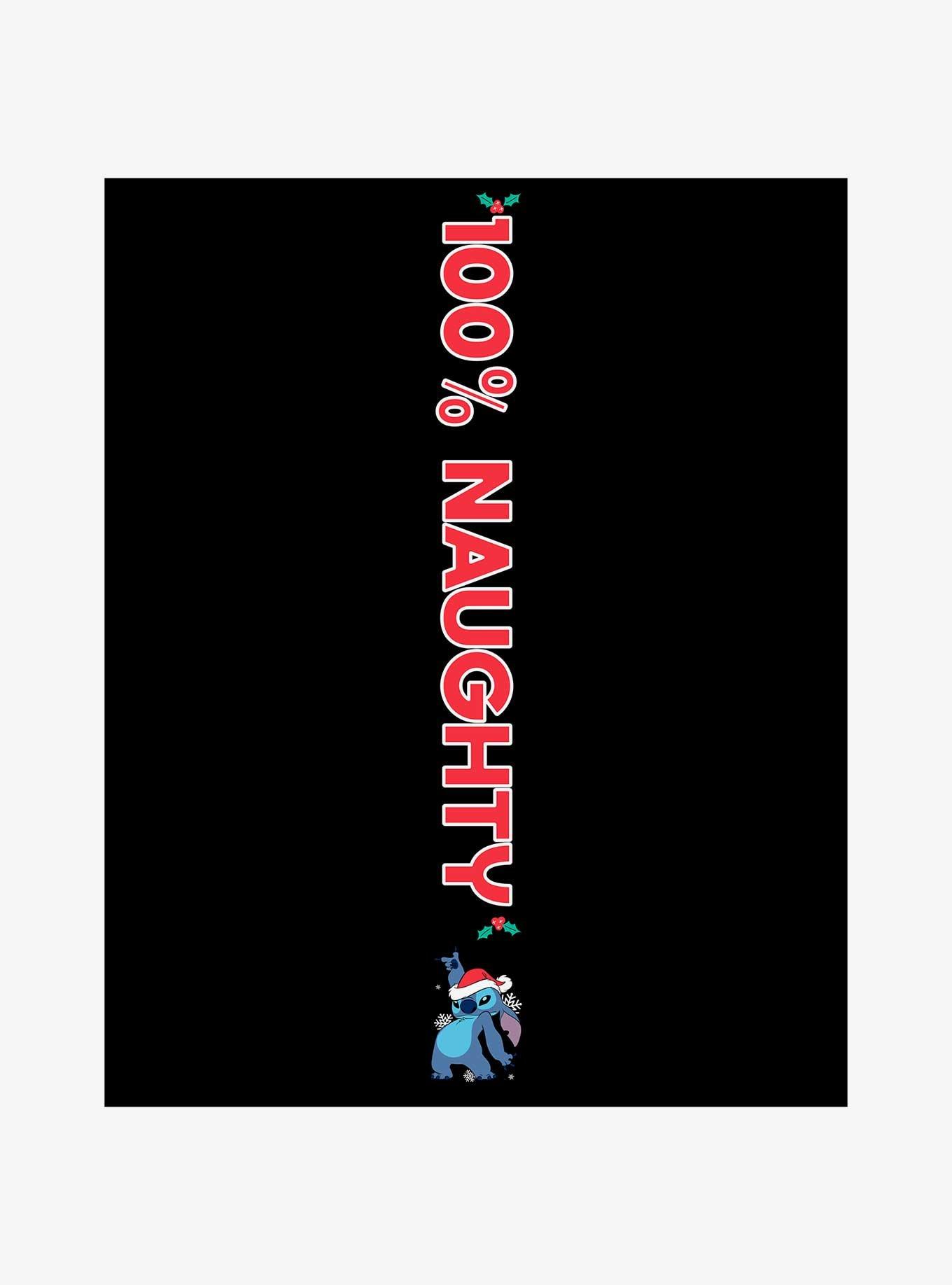 Disney Lilo & Stitch 100% Naughty Santa Stitch Jogger Sweatpants, BLACK, alternate