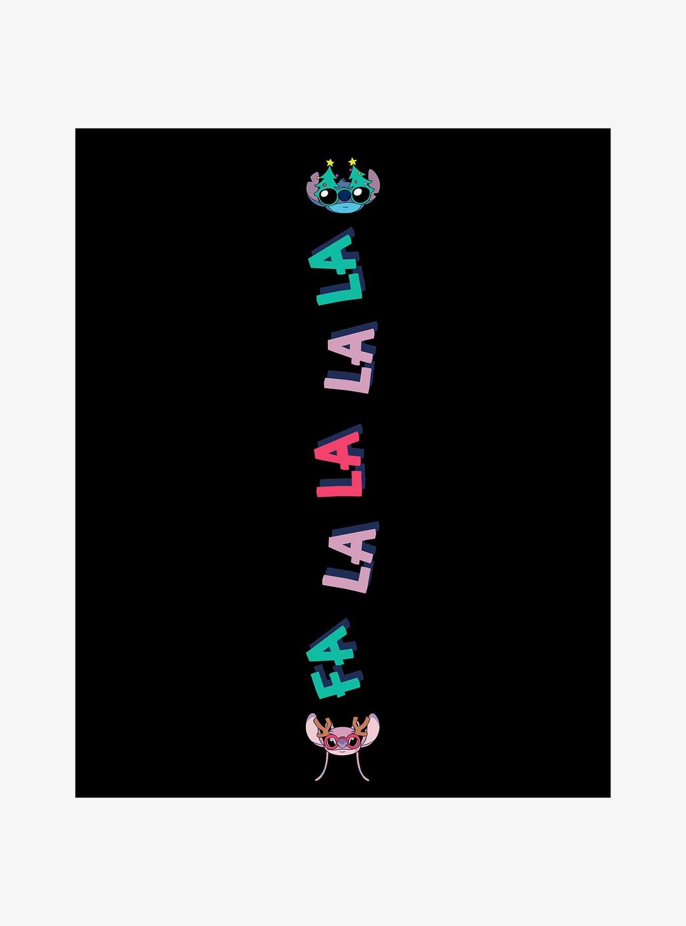 Disney Lilo & Stitch Holiday Festive Stitch and Angel Jogger Sweatpants, BLACK, alternate