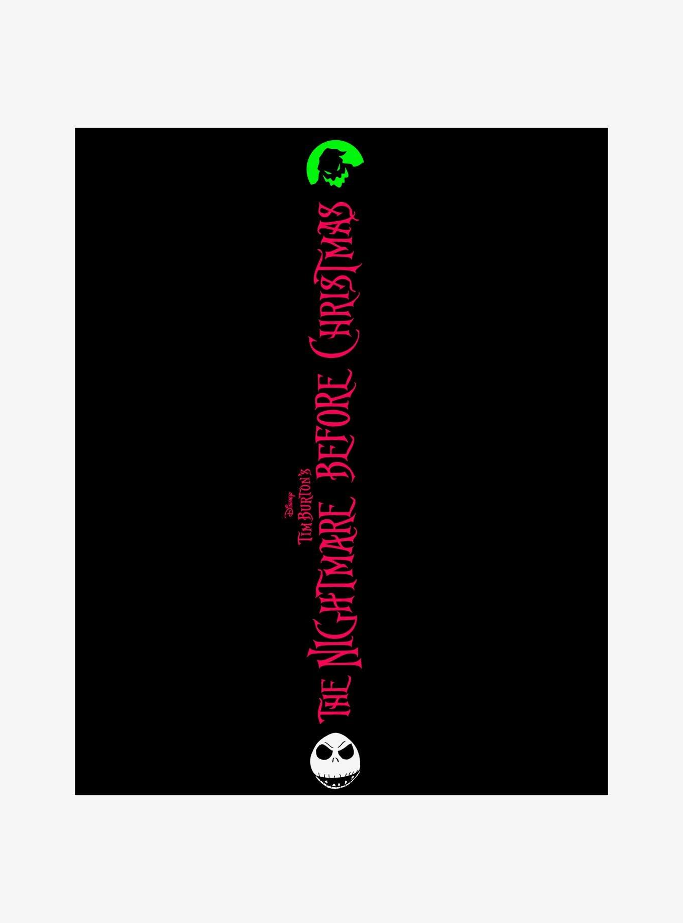 Disney The Nightmare Before Christmas Oogie Boogie and Jack Skellington Jogger Sweatpants, BLACK, alternate