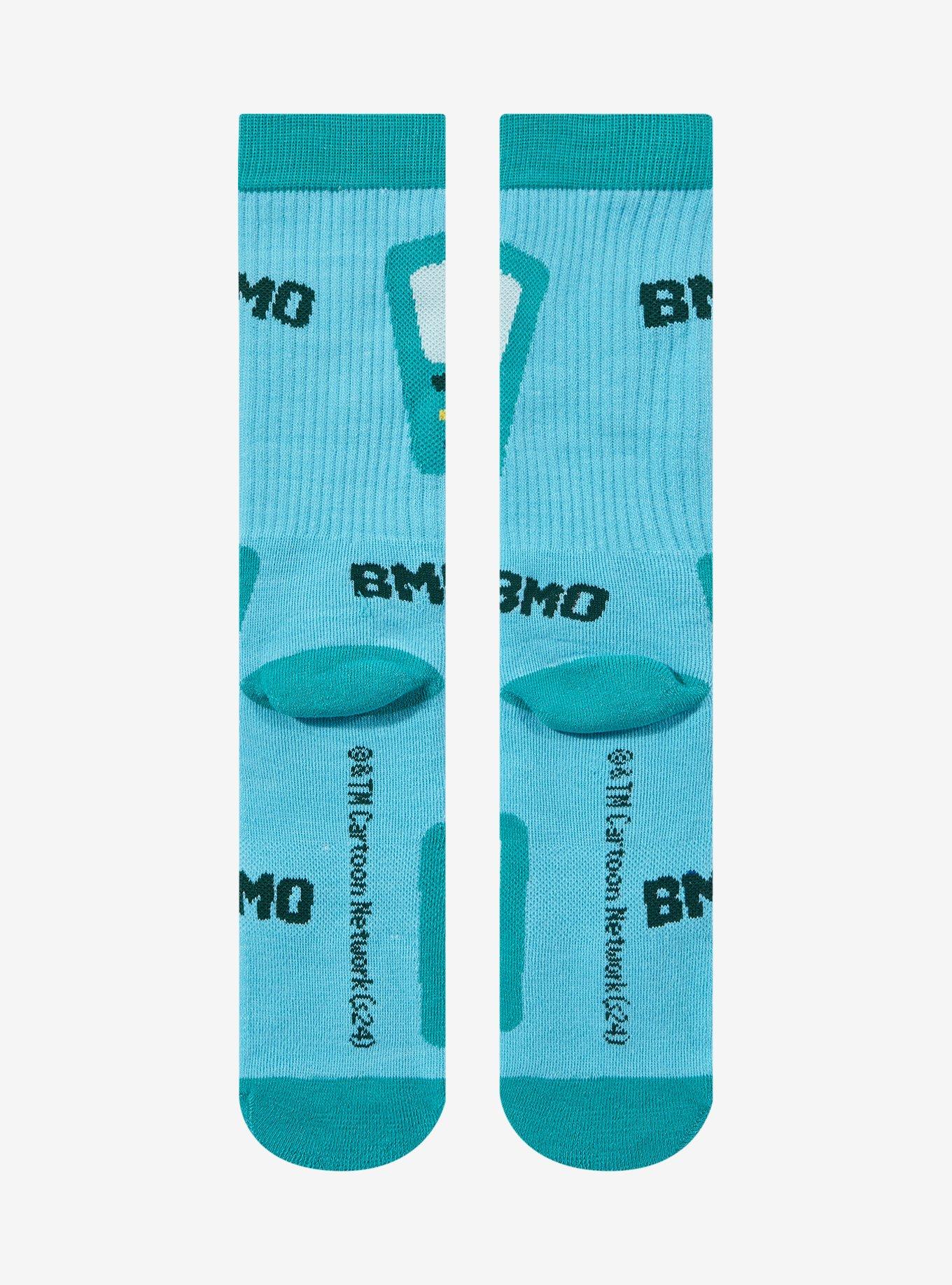 Adventure Time BMO Toss Crew Socks, , alternate