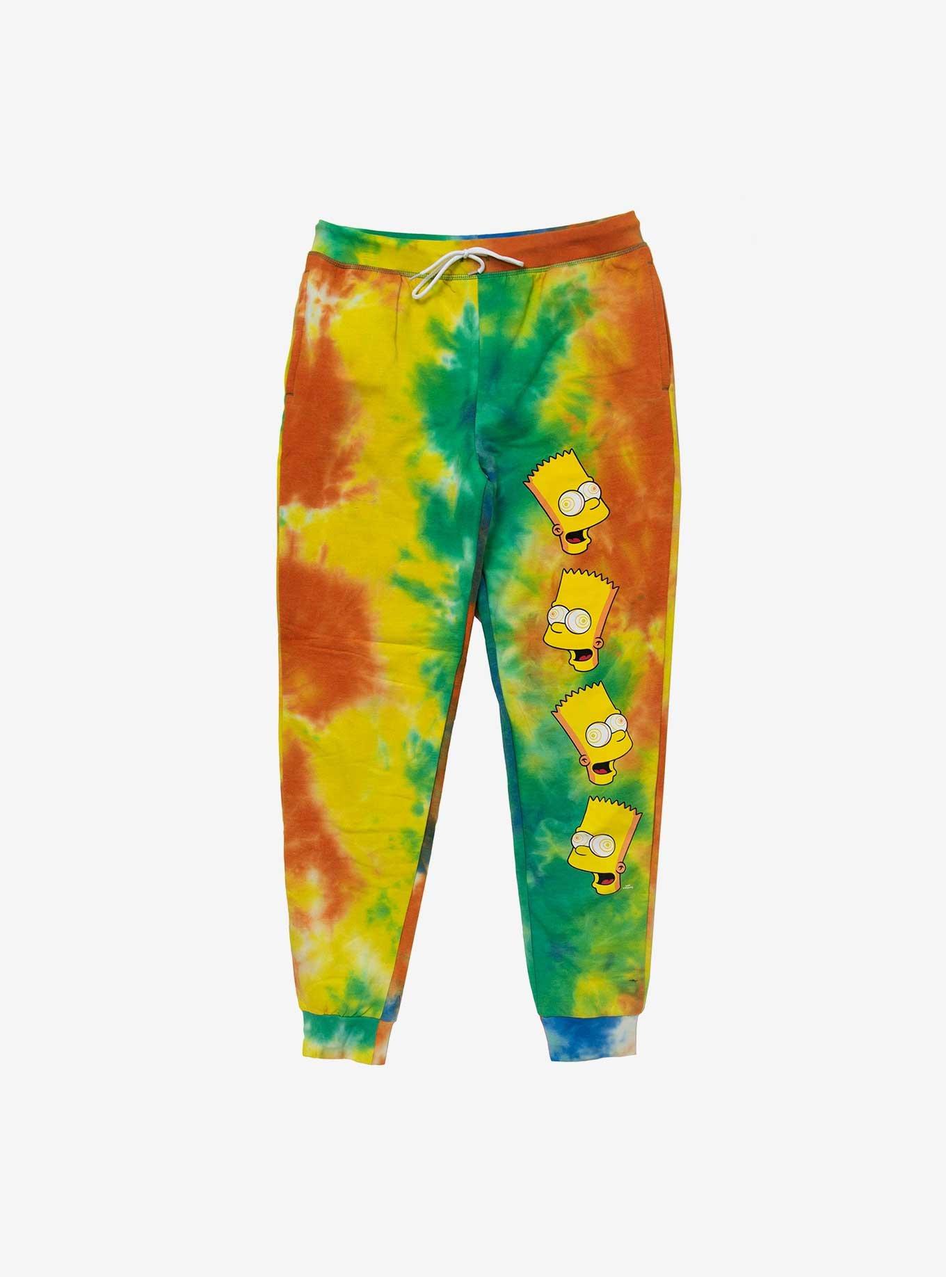 The Simpsons Bart Squishee Face Tie-Dye Hoodie & Jogger Sweatpants Set, MULTI, alternate