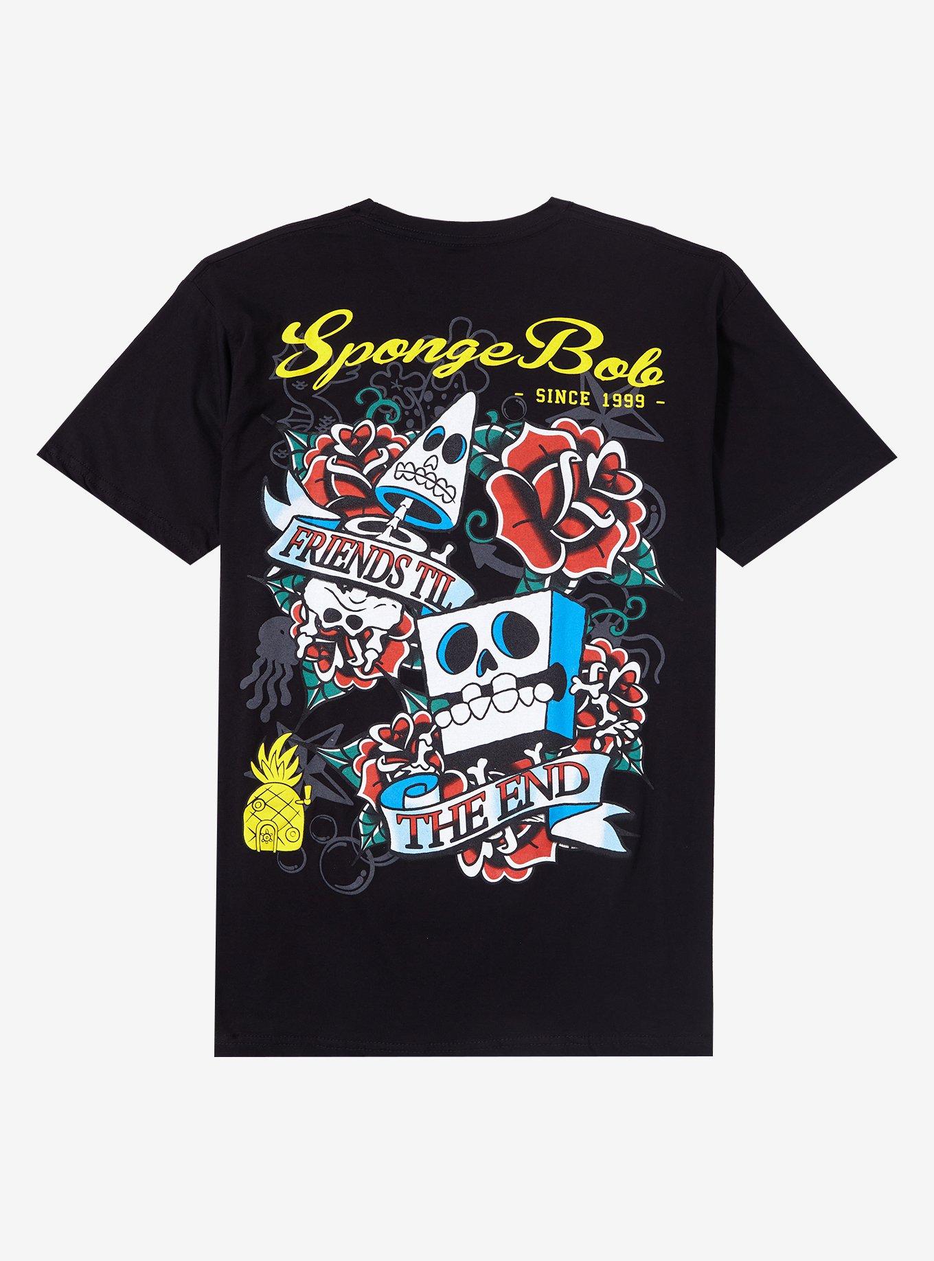 SpongeBob SquarePants Tattoo T-Shirt, BLACK, alternate