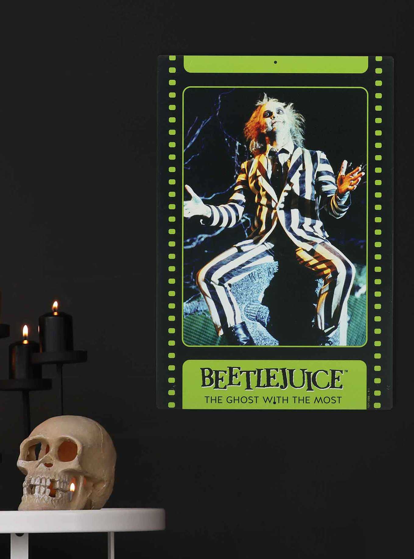 Beetlejuice Trading Card Metal Sign, , hi-res