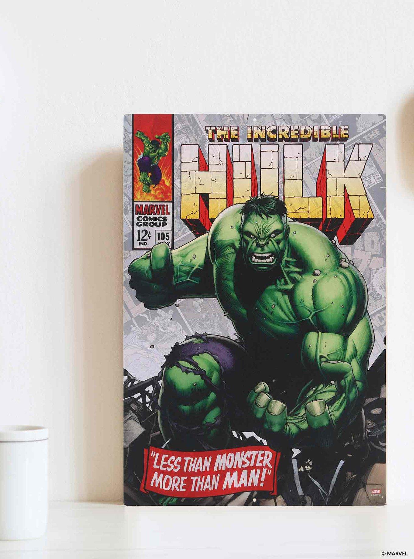 Marvel The Incredible Hulk Comic Book Cover Metal Sign, , alternate