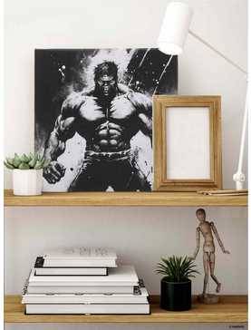 Marvel The Incredible Hulk Black & White Canvas Wall Decor, , hi-res