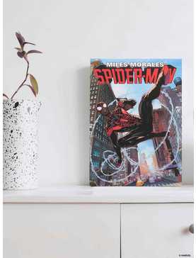 Marvel Spider-Man Miles Morales City Scene Canvas Wall Decor, , hi-res