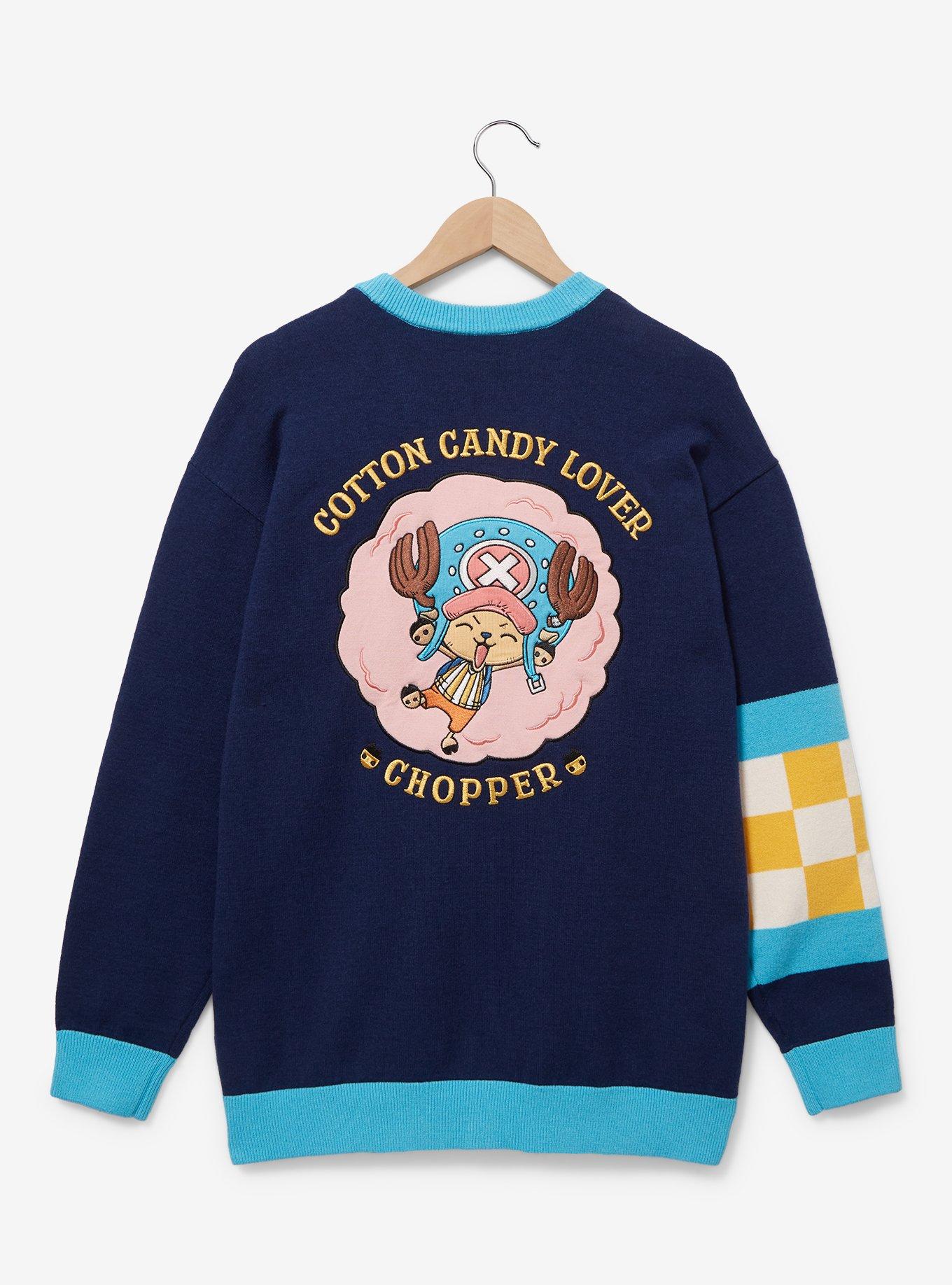 One Piece Chopper Cotton Candy Women's Cardigan — BoxLunch Exclusive, NAVY, alternate