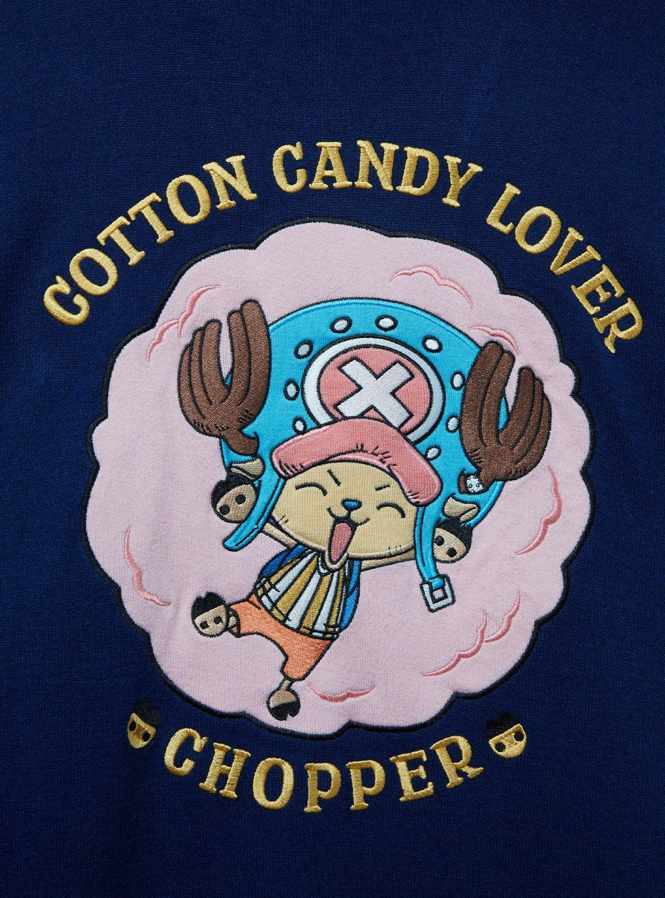 One Piece Chopper Cotton Candy Women's Plus Size Cardigan &mdash; BoxLunch Exclusive, NAVY, alternate