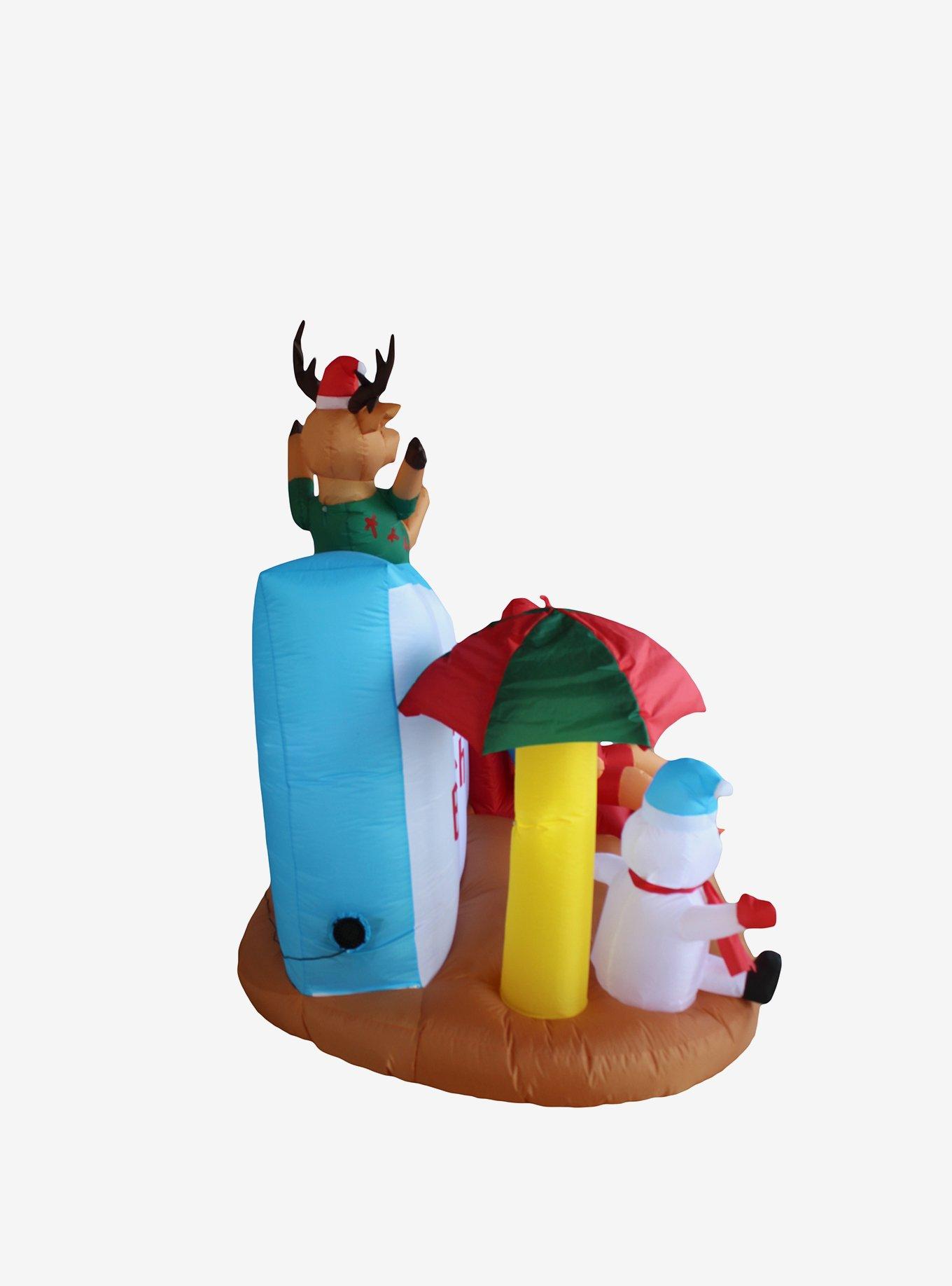 Santa's Beach Club Inflatable Decor, , alternate