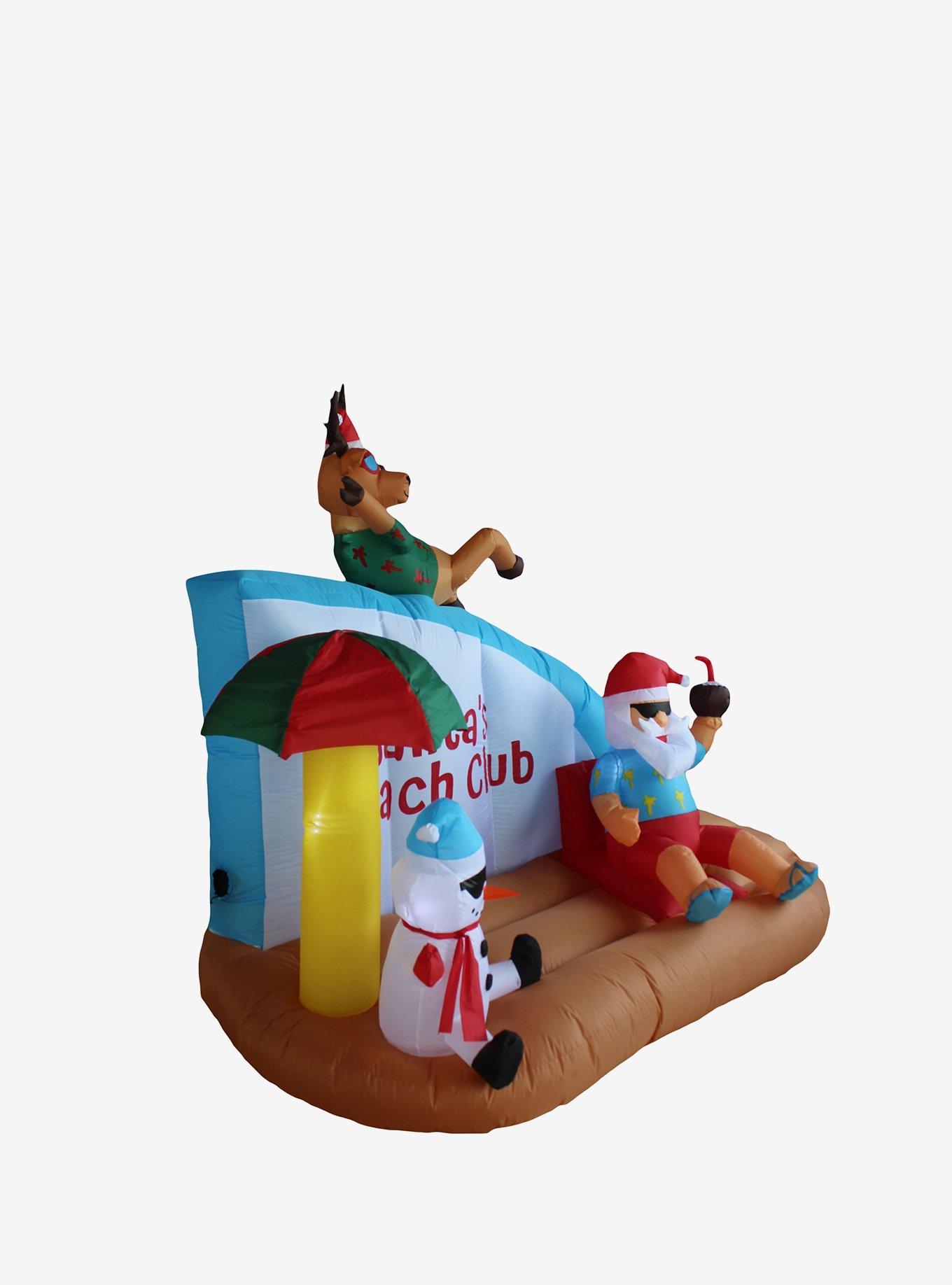 Santa's Beach Club Inflatable Decor, , alternate