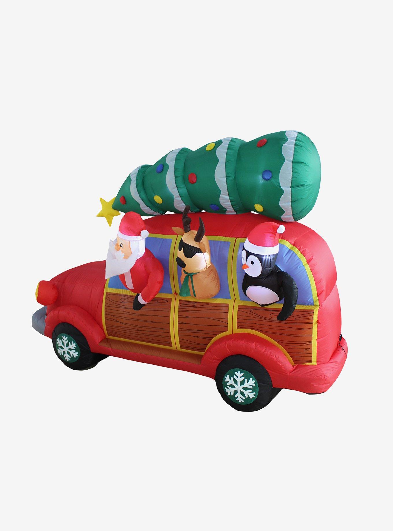 Santa's Christmas Woody Inflatable Decor, , alternate