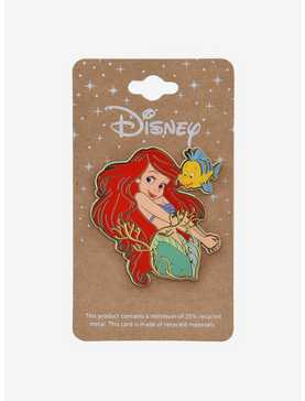 Disney The Little Mermaid Ariel and Flounder Enamel Pin — BoxLunch Exclusive, , hi-res