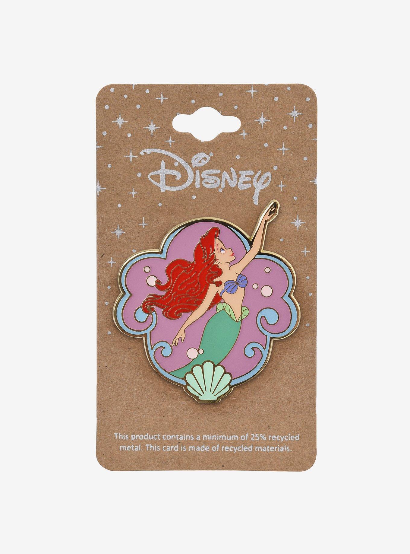 Disney The Little Mermaid Ariel Swimming Shell Frame Enamel Pin — BoxLunch Exclusive