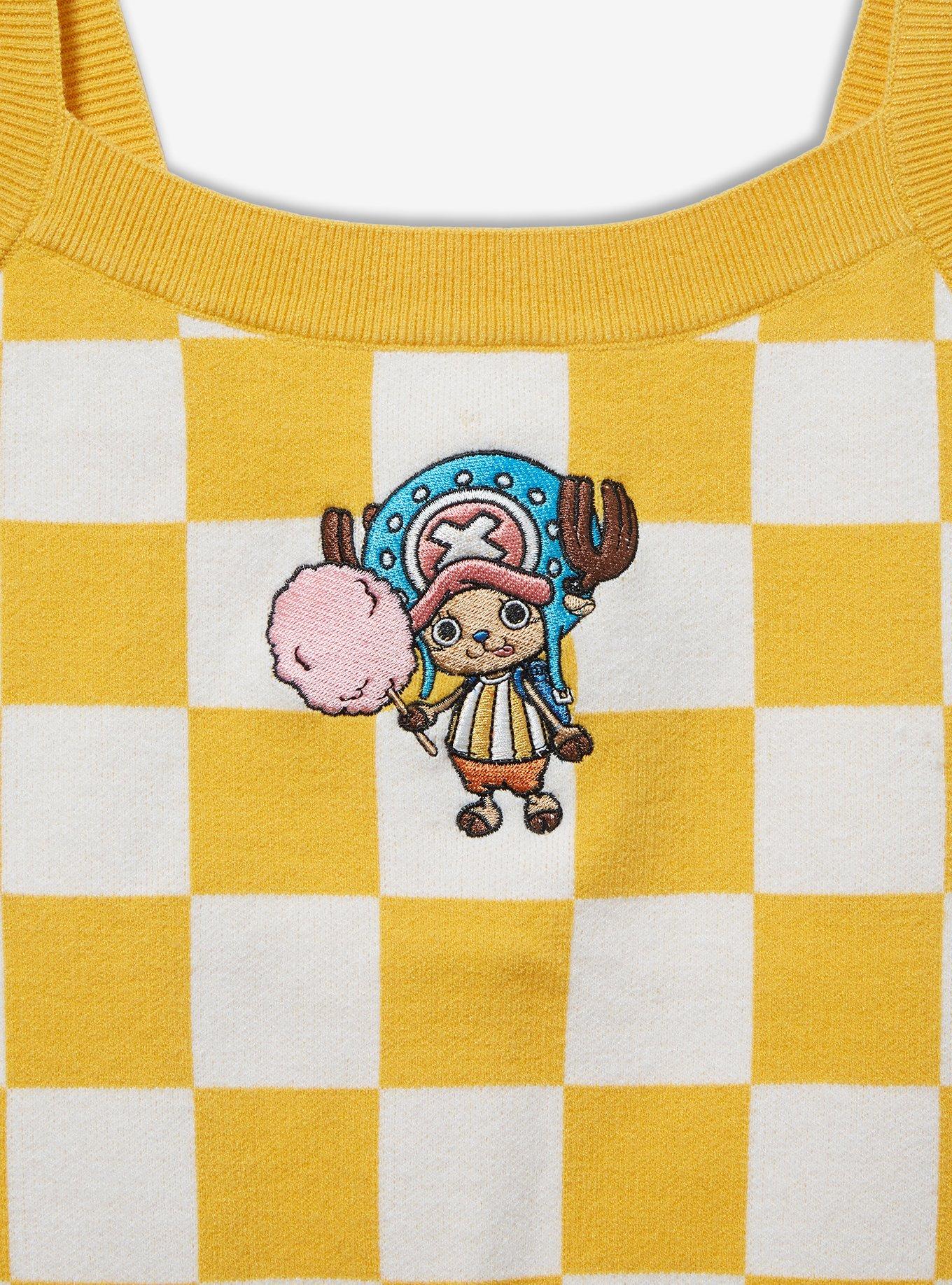 One Piece Chopper Cotton Candy Women's Cropped Knit Tank — BoxLunch Exclusive, , hi-res