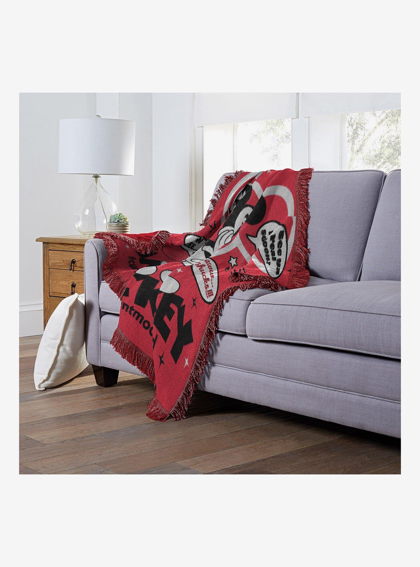 Disney Mickey Mouse Aww Shucks Jacquard Throw, , alternate