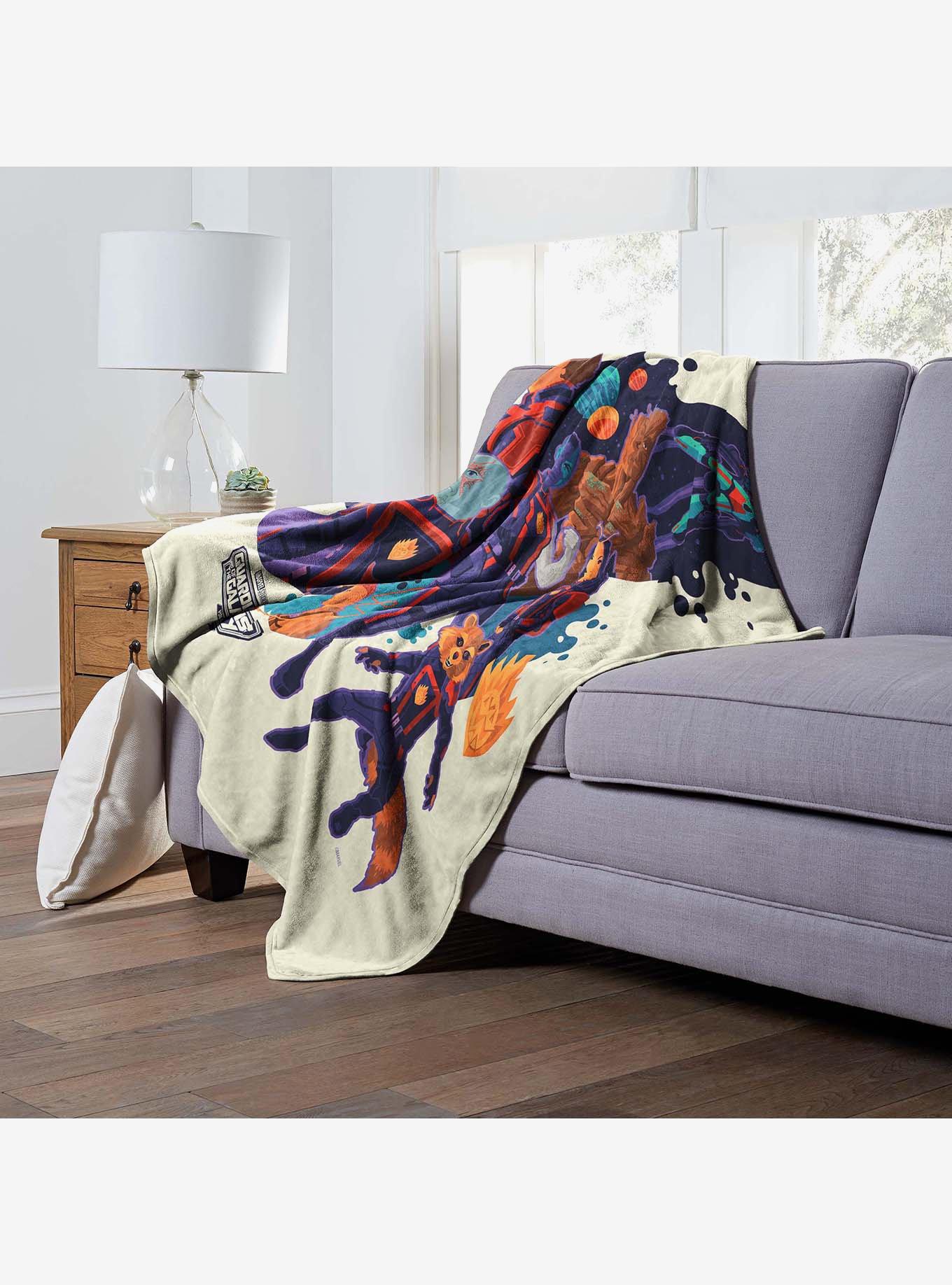 Marvel Guardians of the Galaxy: Vol. 3 Galactic Pop Art Silk Touch Throw Blanket, , alternate