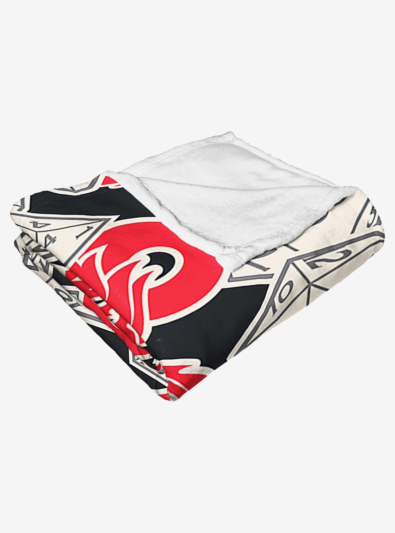 Dungeons & Dragons Logo Dice Silk Touch Throw Blanket, , alternate