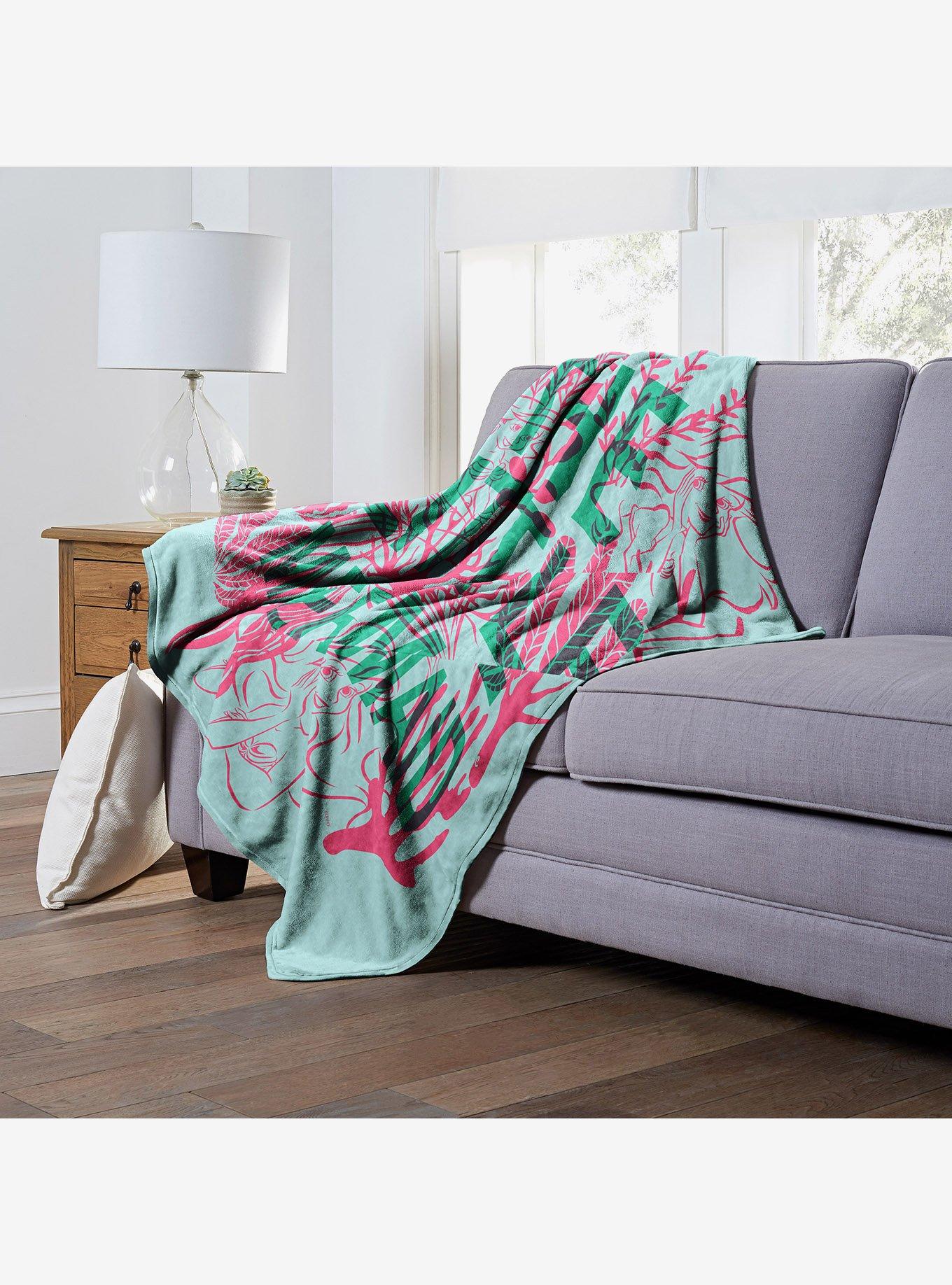 Disney The Little Mermaid Classic Coral Reef Silk Touch Throw Blanket, , alternate