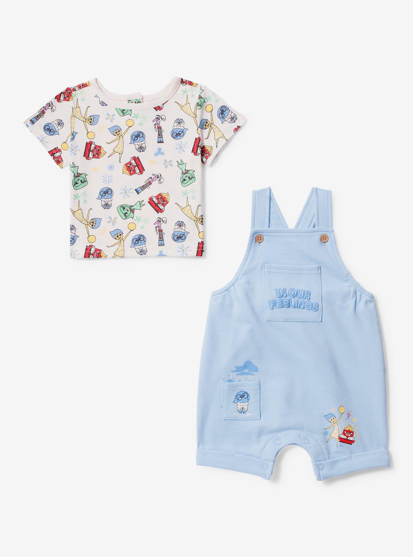 Disney Pixar Inside Out In Our Feelings Infant T-Shirt & Overall Set, MULTI, alternate