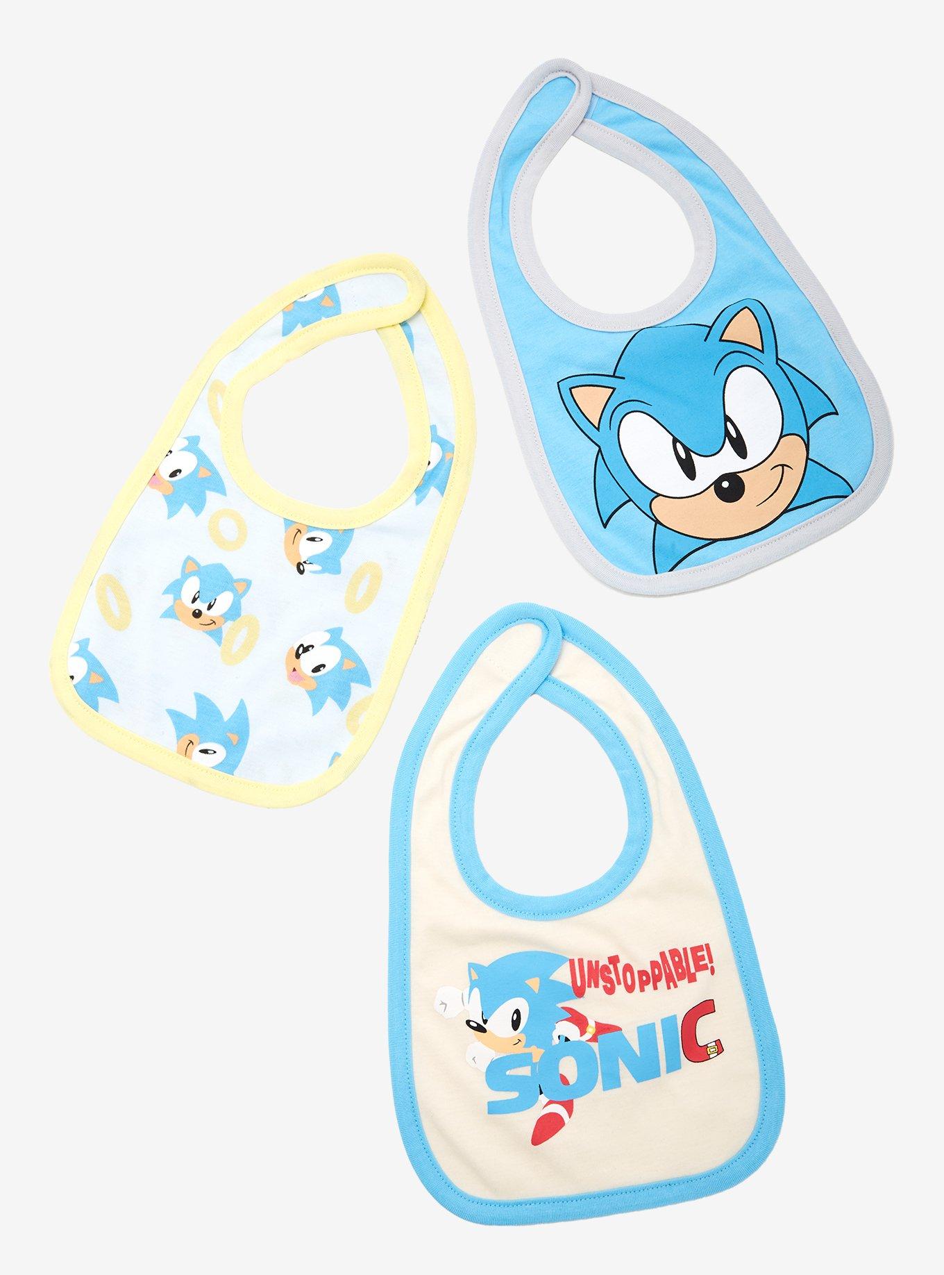 Sonic the Hedgehog Icons Bib Set - BoxLunch Exclusive, , alternate