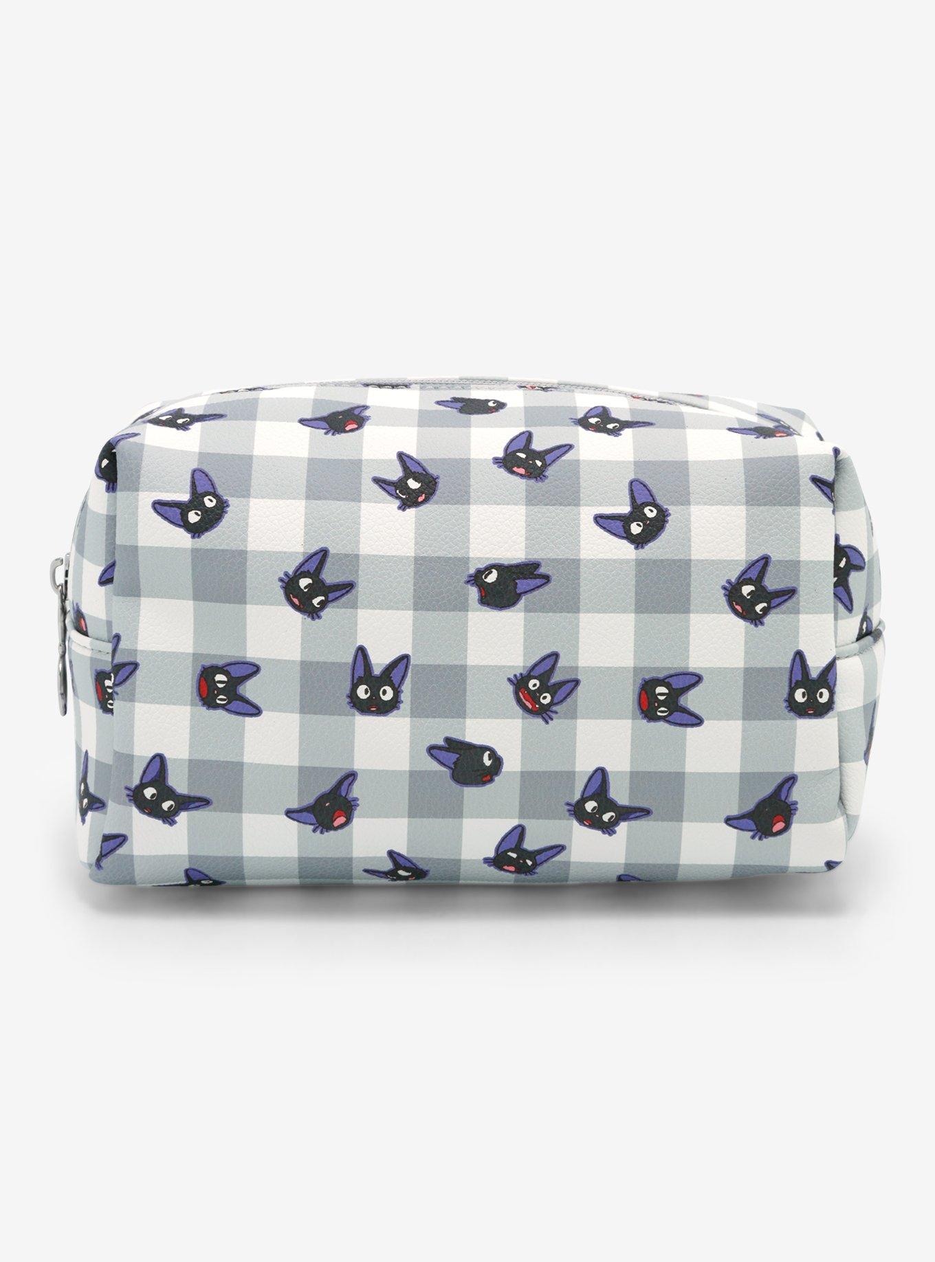 Studio Ghibli Kiki's Delivery Service Jiji Gingham Makeup Bag