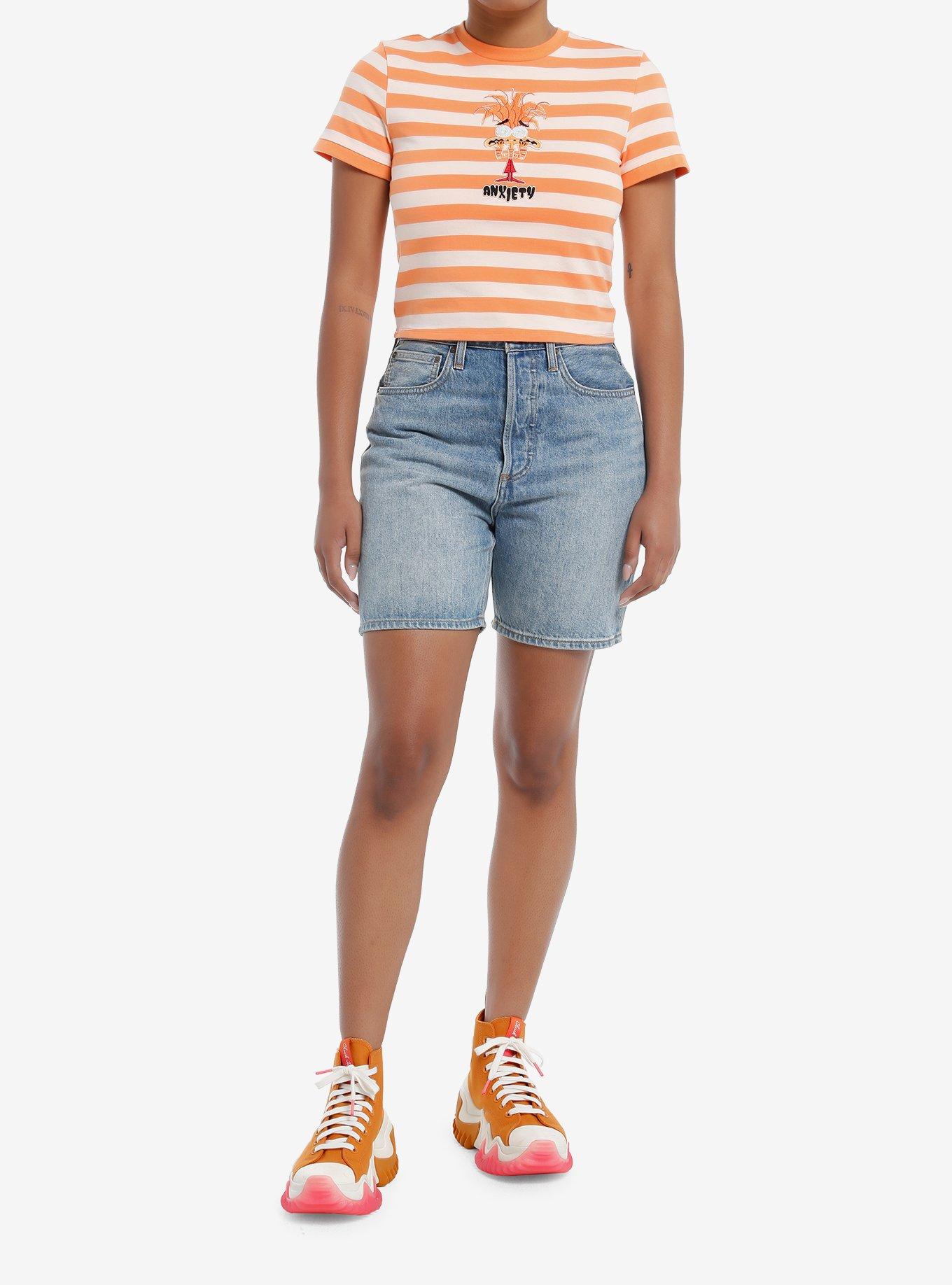 Her Universe Disney Pixar Inside Out 2 Anxiety Ringer Girls Baby T-Shirt, MULTI, alternate