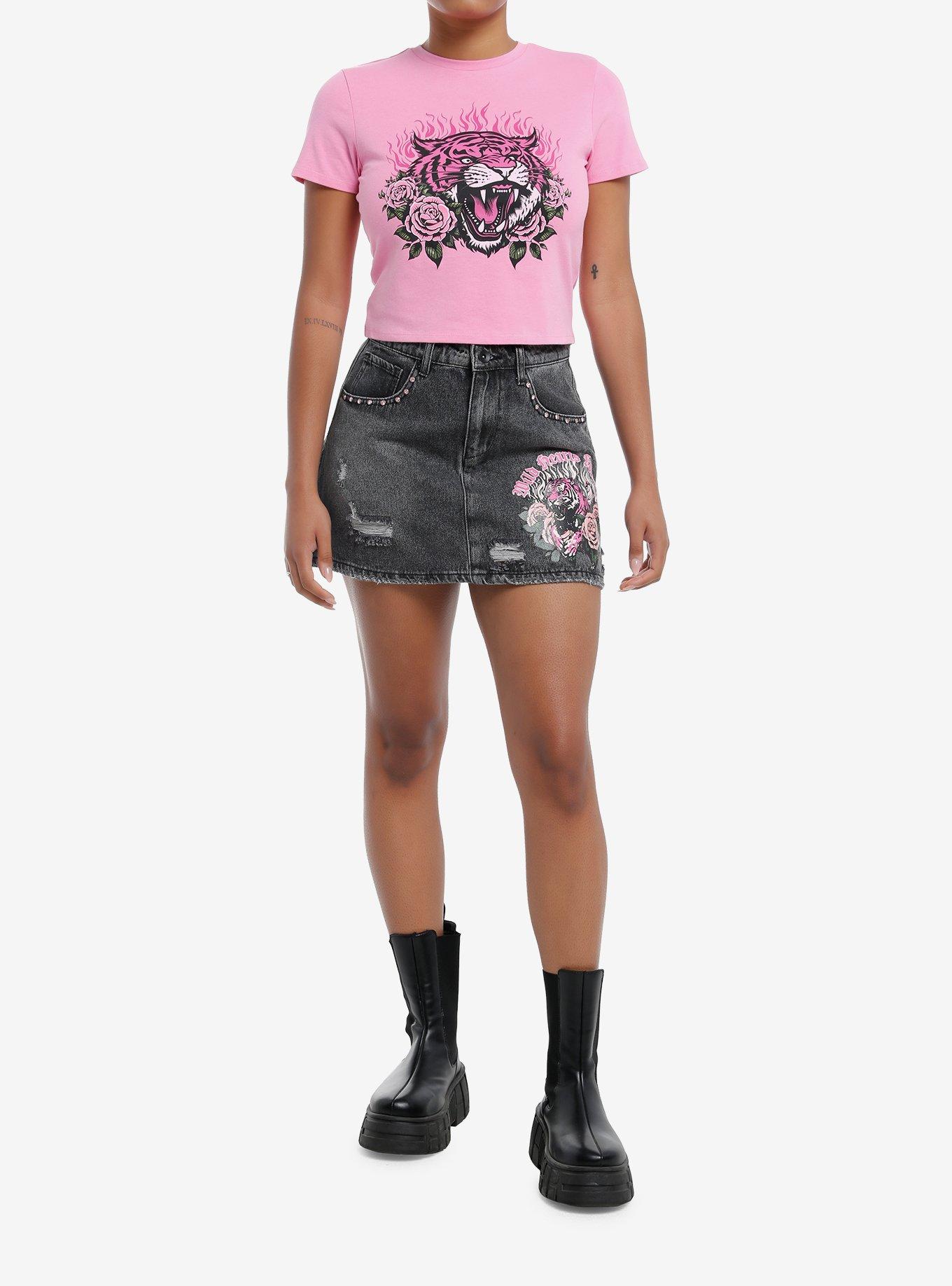 Sweet Society Roaring Tiger Pink Girls Baby T-Shirt, , hi-res