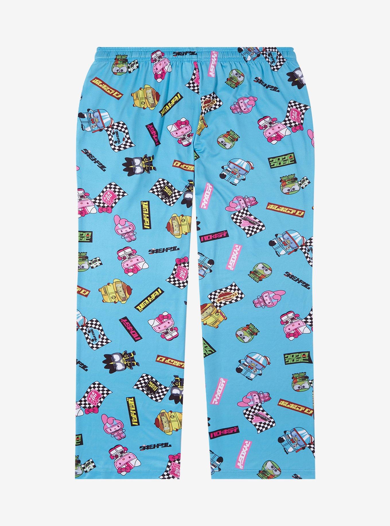 Sanrio Hello Kitty and Friends Racing Allover Print Plus Size Sleep Pants &mdash; BoxLunch Exclusive, BLUE, alternate