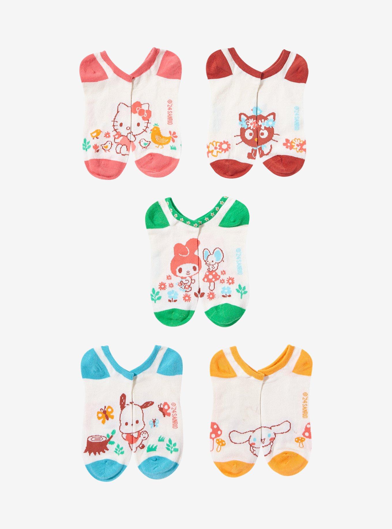 Sanrio Hello Kitty and Friends Floral Sock Set, , alternate